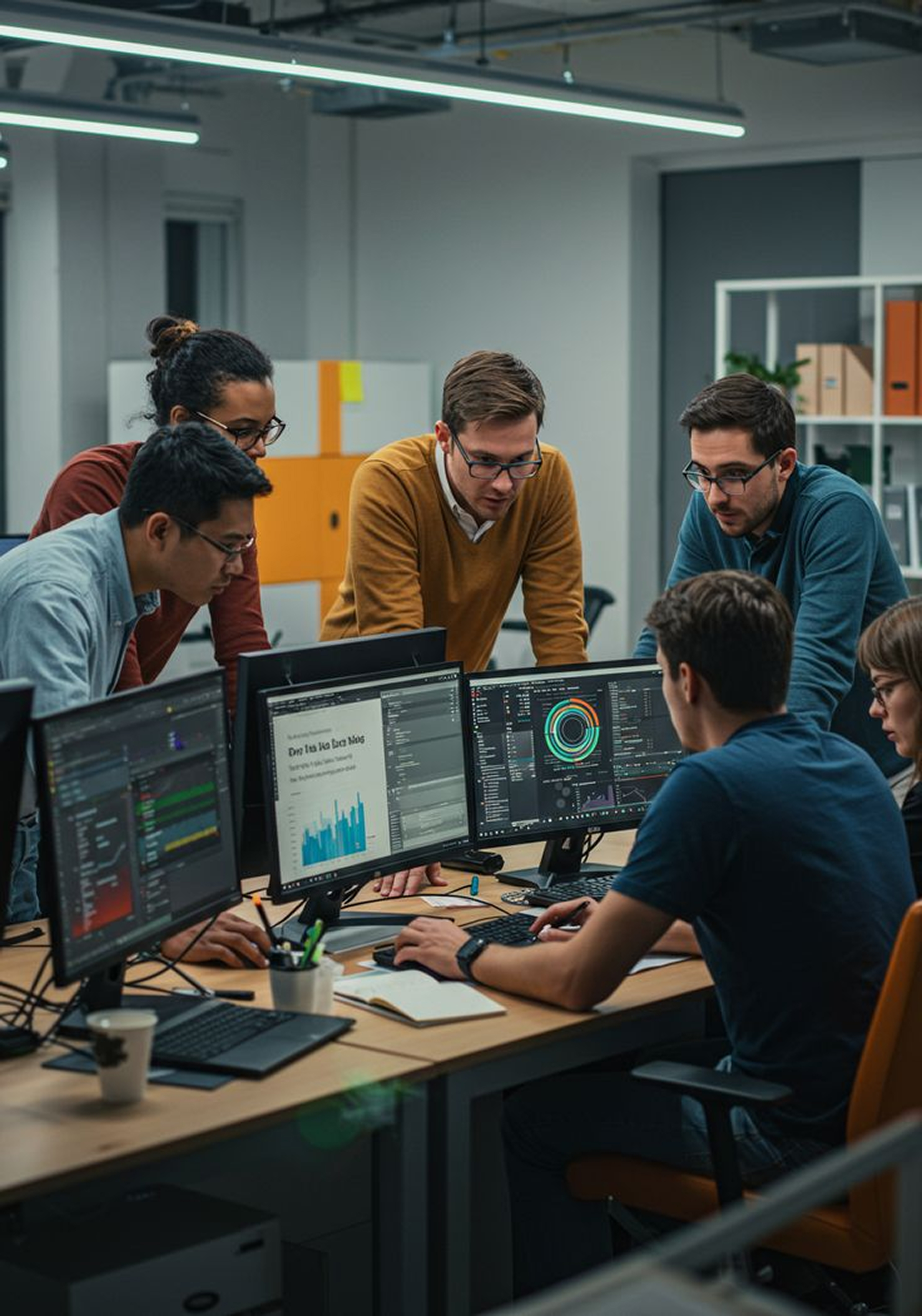 Back office specialist reviewing trader verification transactions dashboard